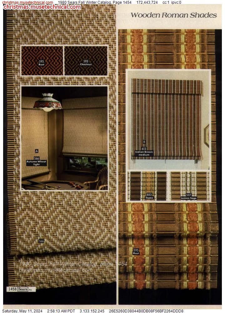 1980 Sears Fall Winter Catalog, Page 1454