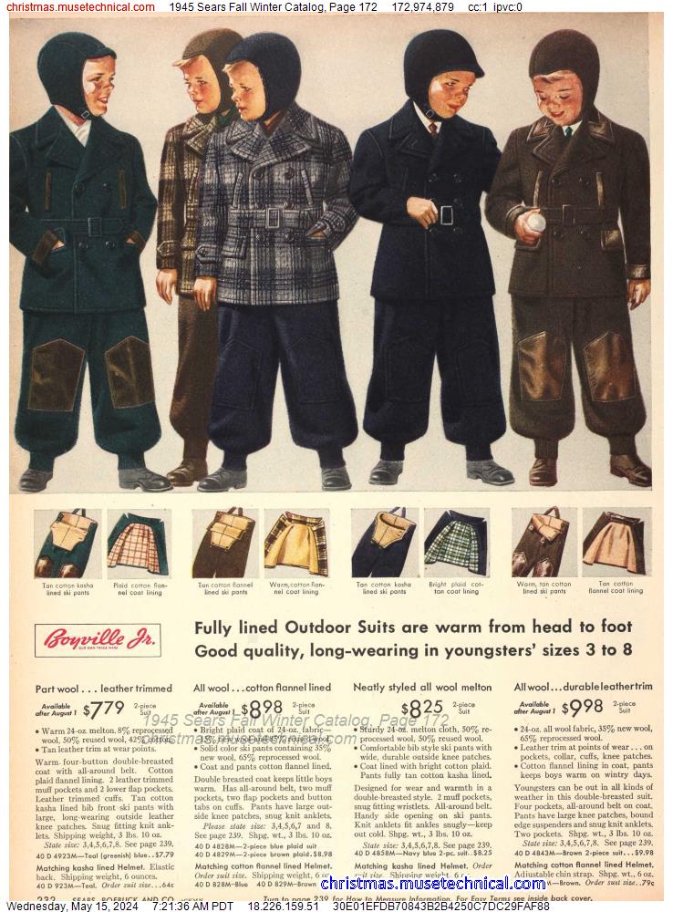 1945 Sears Fall Winter Catalog, Page 172