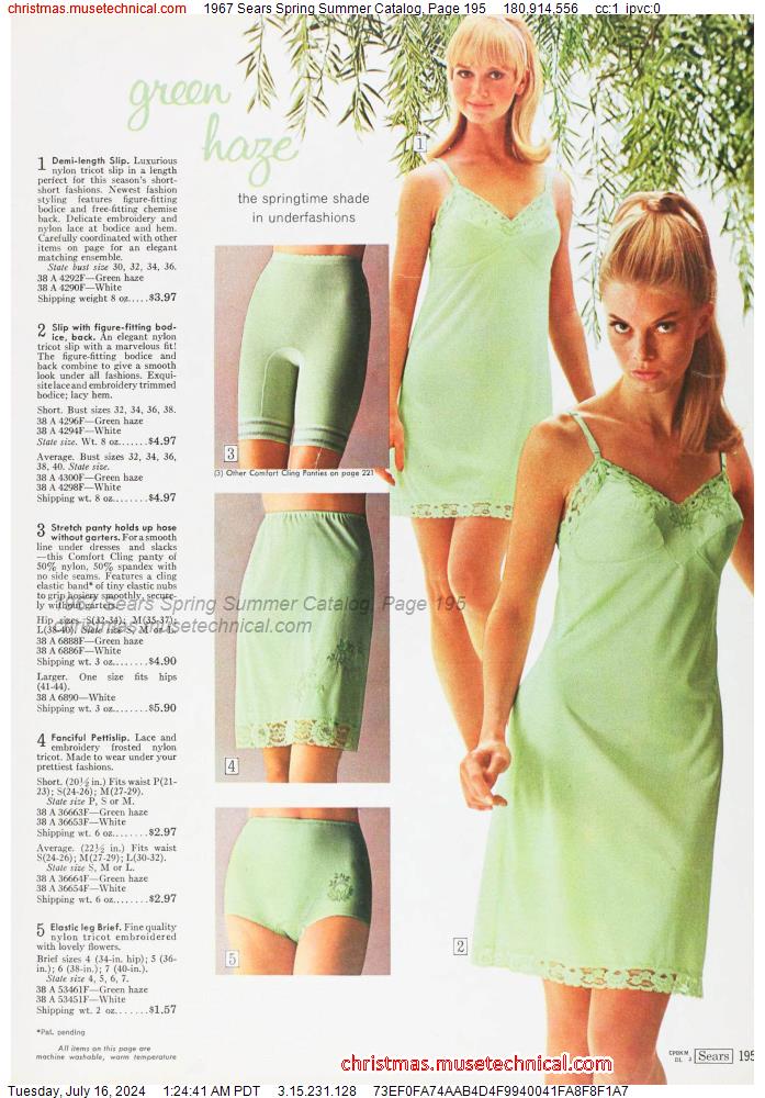 1967 Sears Spring Summer Catalog, Page 195