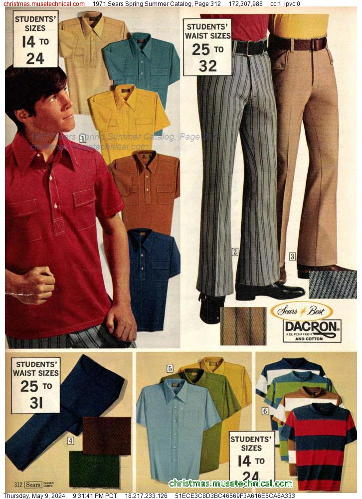 1971 Sears Spring Summer Catalog, Page 312