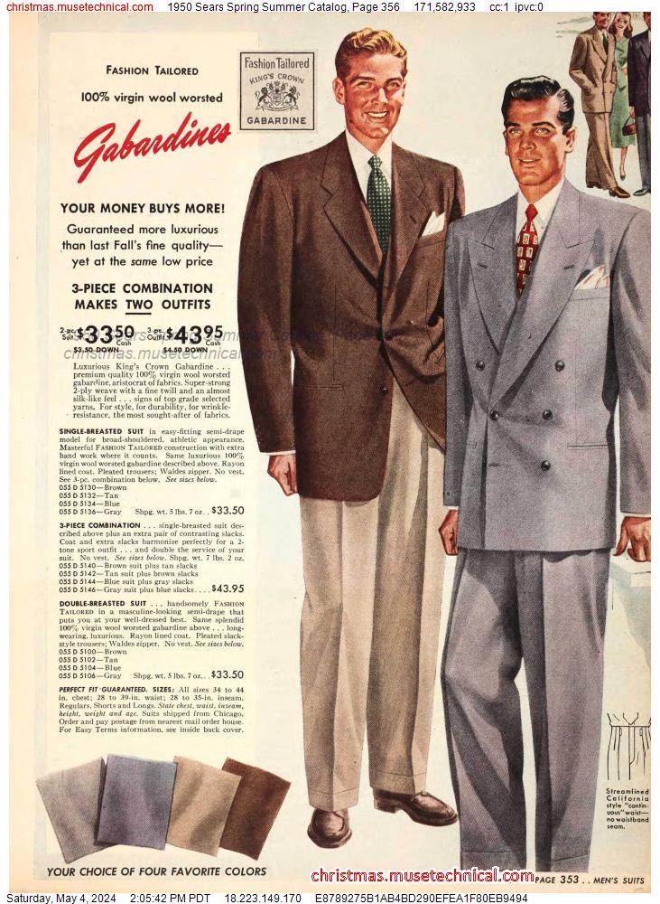 1950 Sears Spring Summer Catalog, Page 356