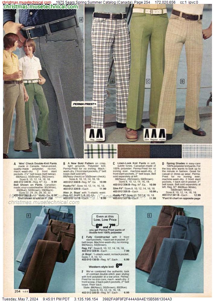 1975 Sears Spring Summer Catalog (Canada), Page 254