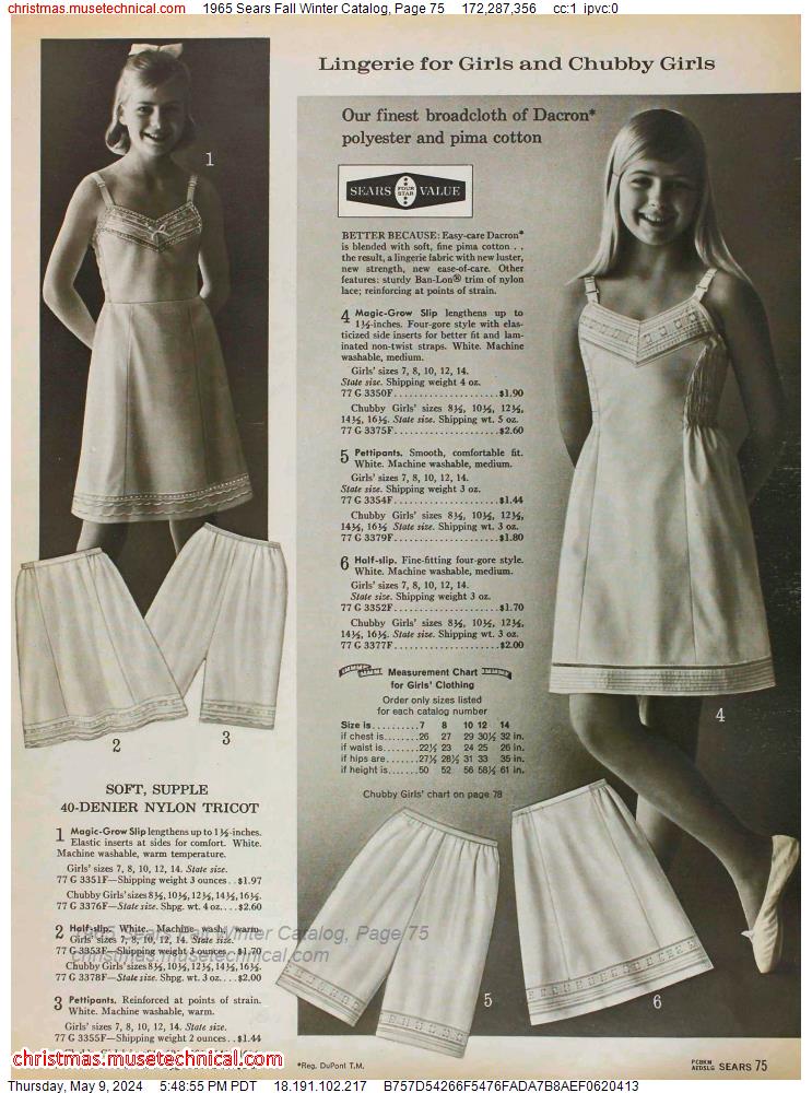 1965 Sears Fall Winter Catalog, Page 75