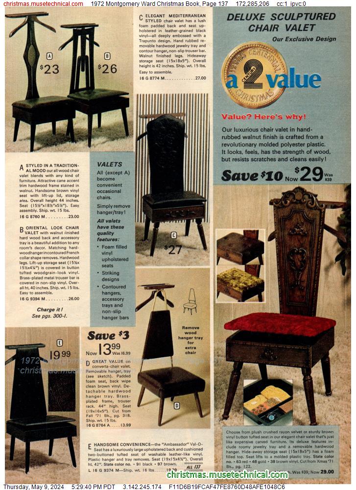 1972 Montgomery Ward Christmas Book, Page 137