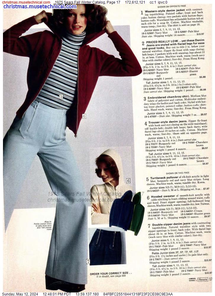 1975 Sears Fall Winter Catalog, Page 17