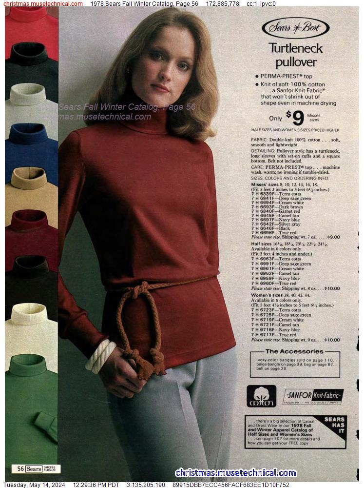 1978 Sears Fall Winter Catalog, Page 56