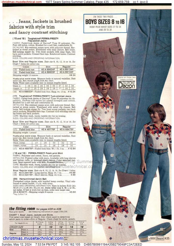 1977 Sears Spring Summer Catalog, Page 435