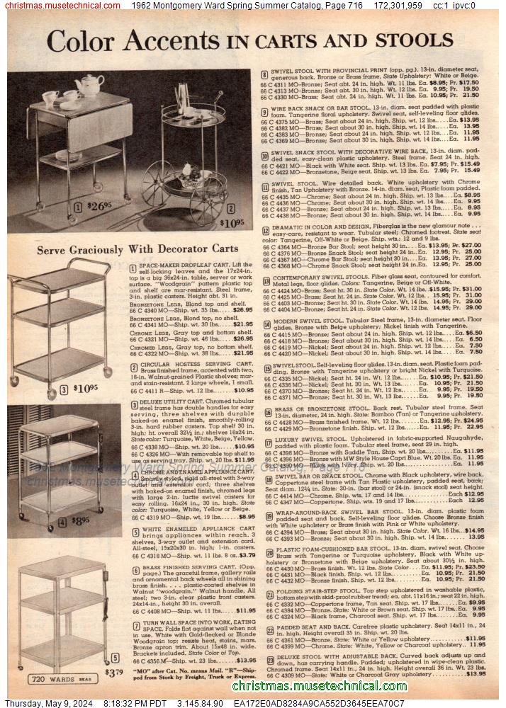 1962 Montgomery Ward Spring Summer Catalog, Page 716