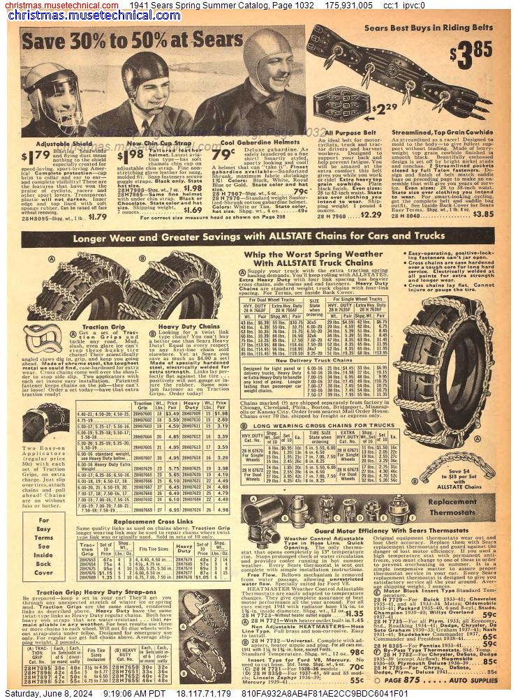 1941 Sears Spring Summer Catalog, Page 1032
