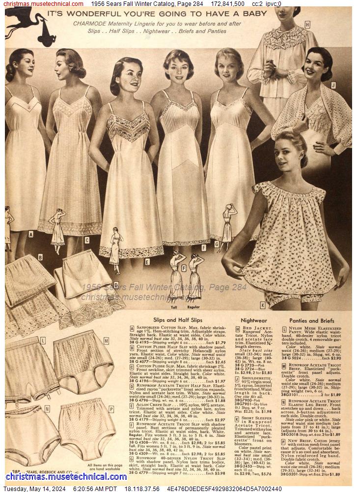 1956 Sears Fall Winter Catalog, Page 284