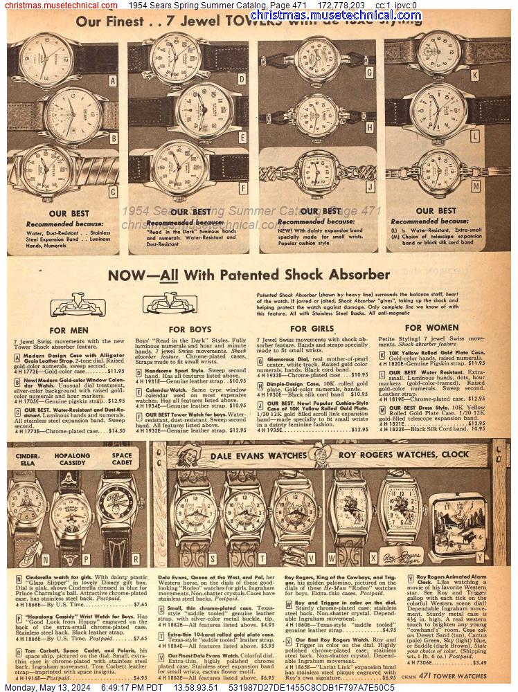 1954 Sears Spring Summer Catalog, Page 471