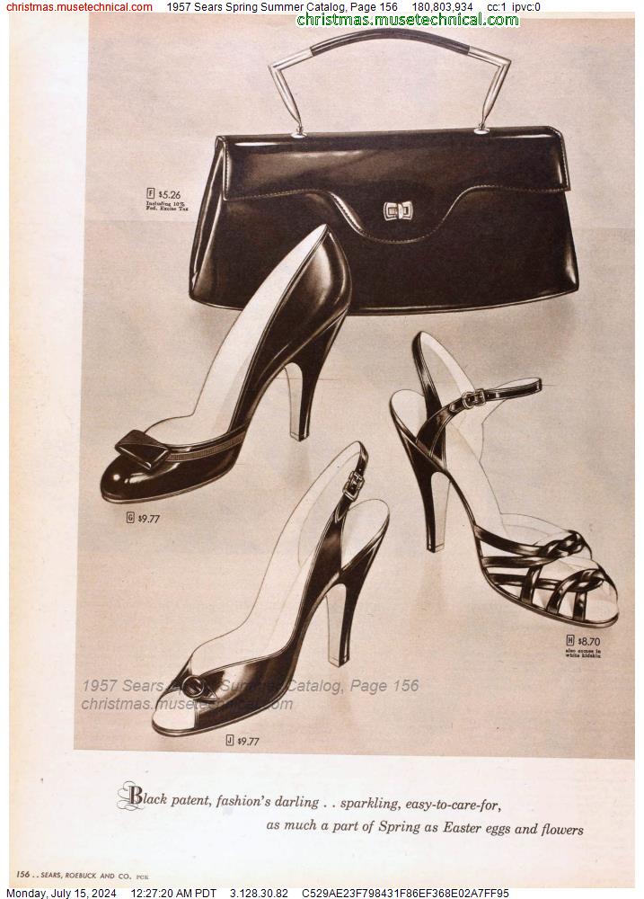 1957 Sears Spring Summer Catalog, Page 156