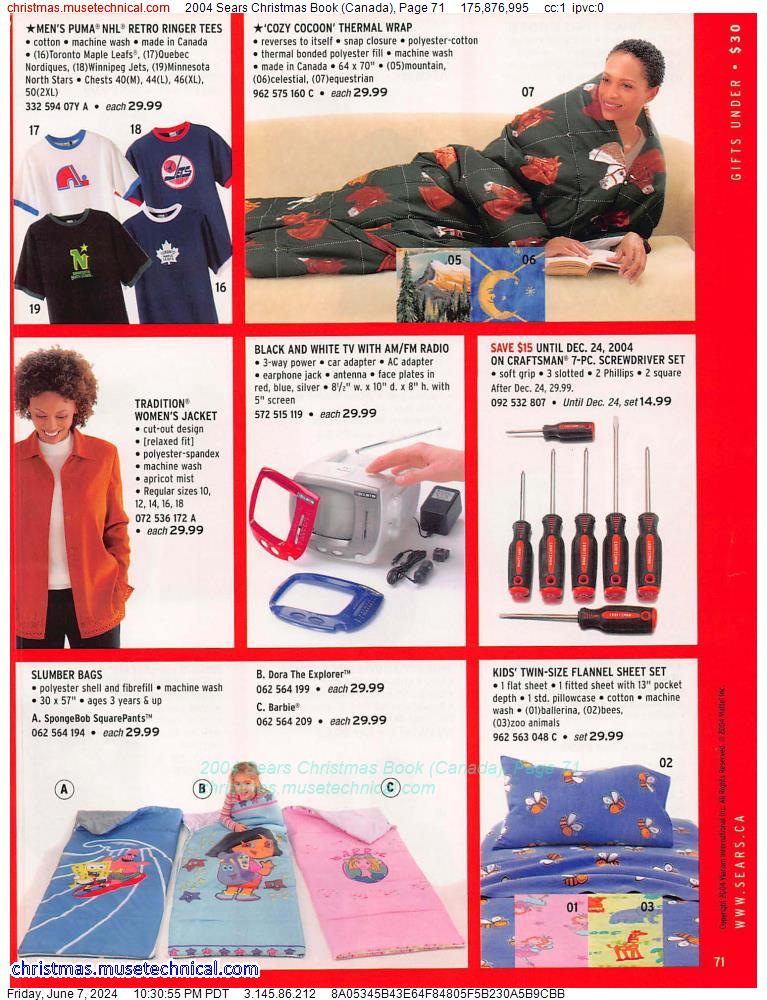 2004 Sears Christmas Book (Canada), Page 71