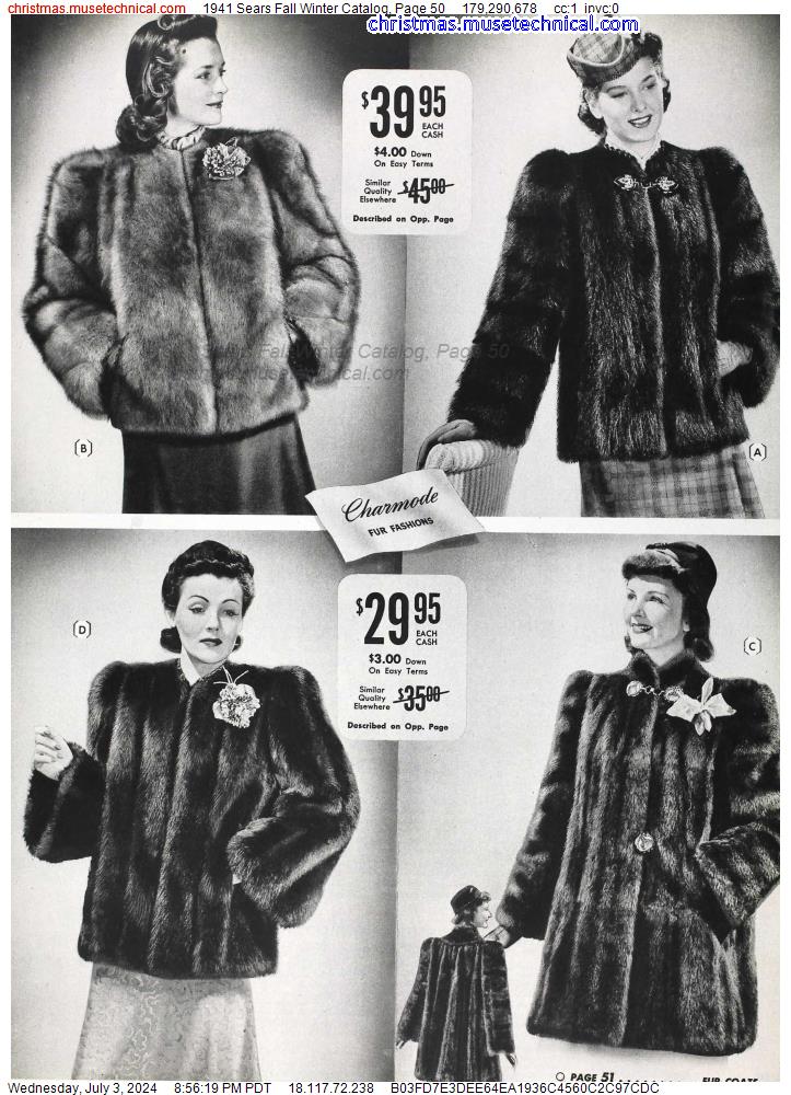 1941 Sears Fall Winter Catalog, Page 50