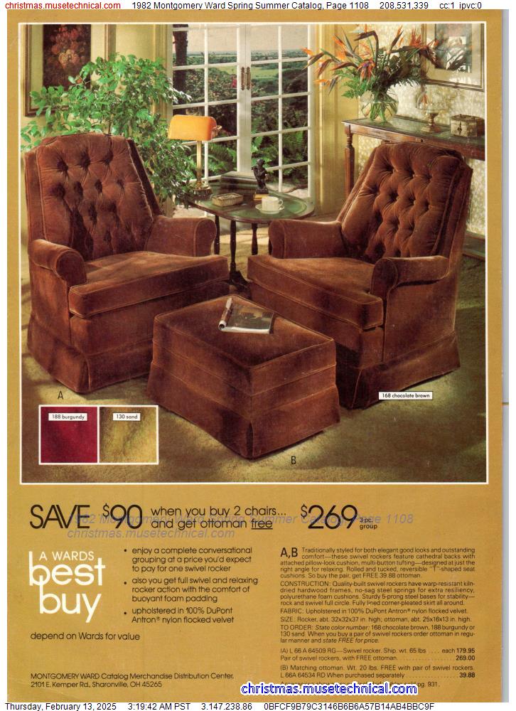 1982 Montgomery Ward Spring Summer Catalog, Page 1108