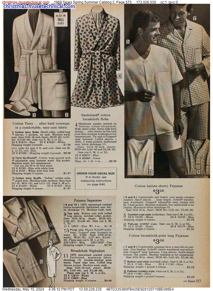 1968 Sears Spring Summer Catalog 2, Page 575