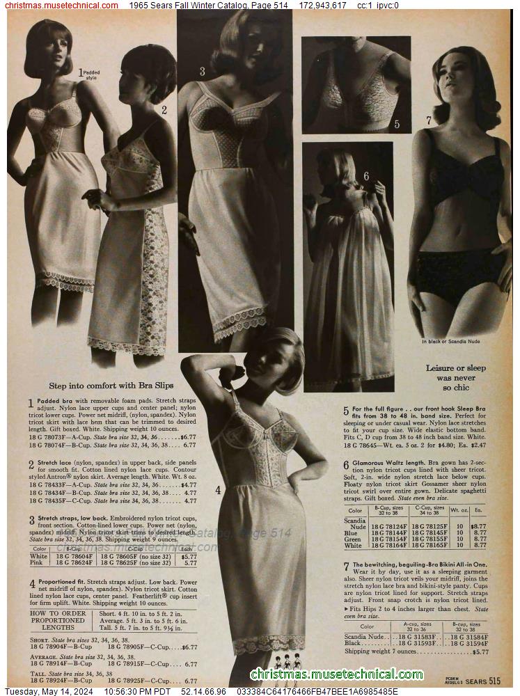 1965 Sears Fall Winter Catalog, Page 514