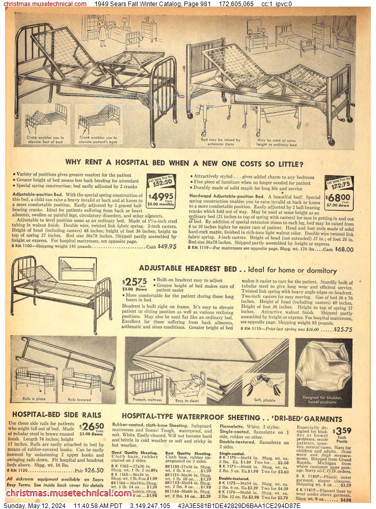 1949 Sears Fall Winter Catalog, Page 981