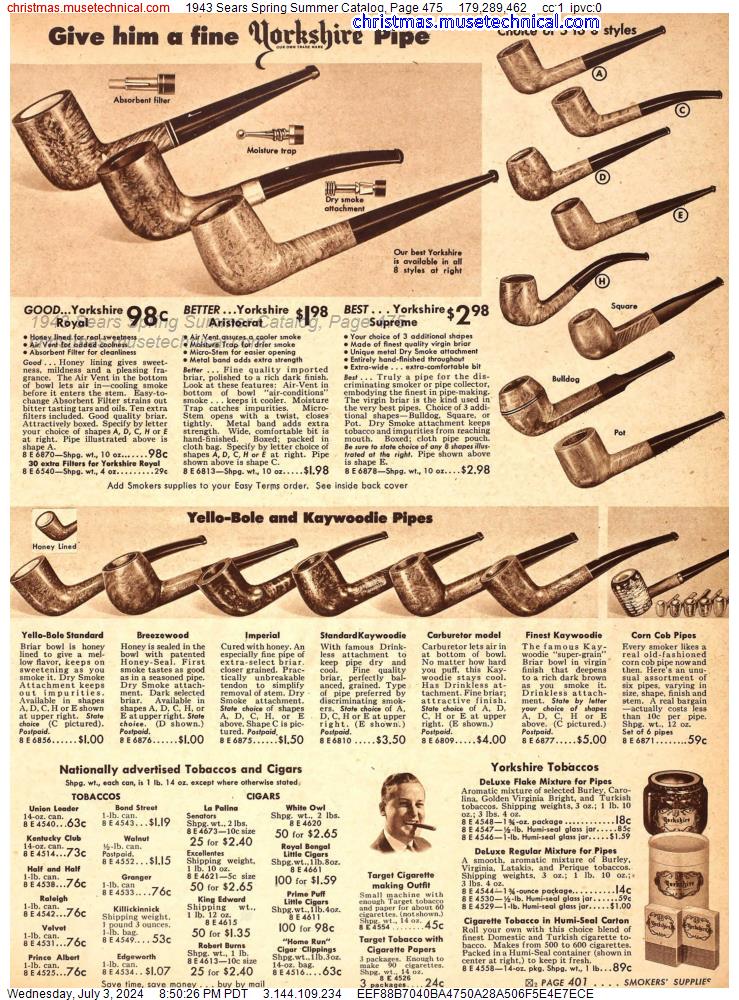 1943 Sears Spring Summer Catalog, Page 475