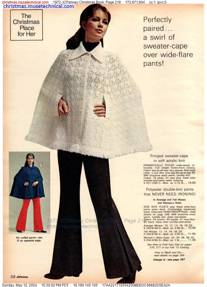 1972 JCPenney Christmas Book, Page 218