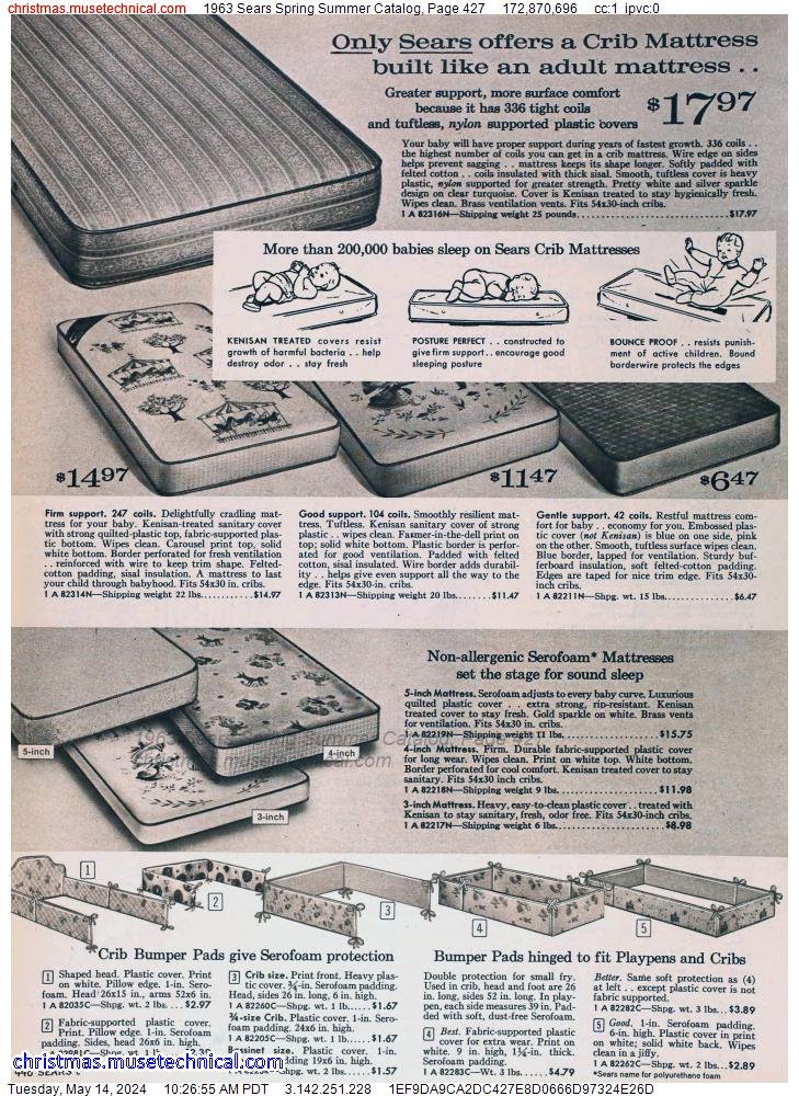 1963 Sears Spring Summer Catalog, Page 427