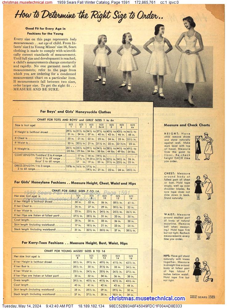 1959 Sears Fall Winter Catalog, Page 1591