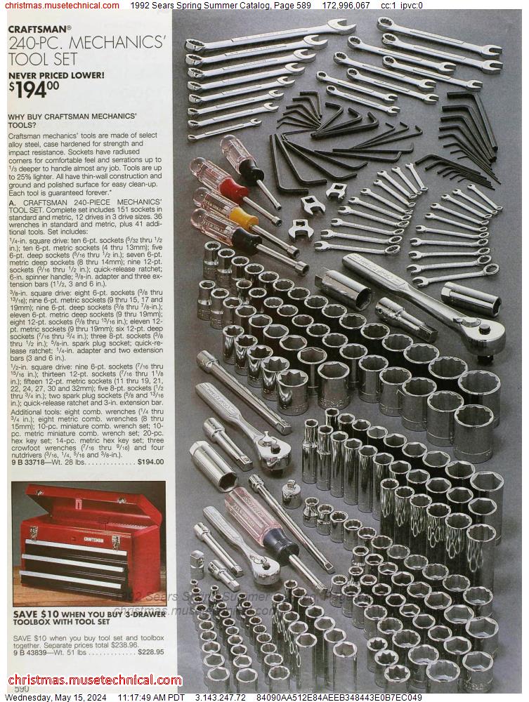 1992 Sears Spring Summer Catalog, Page 589