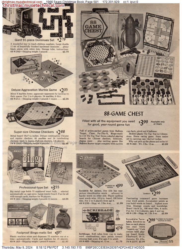 1966 Sears Christmas Book, Page 581