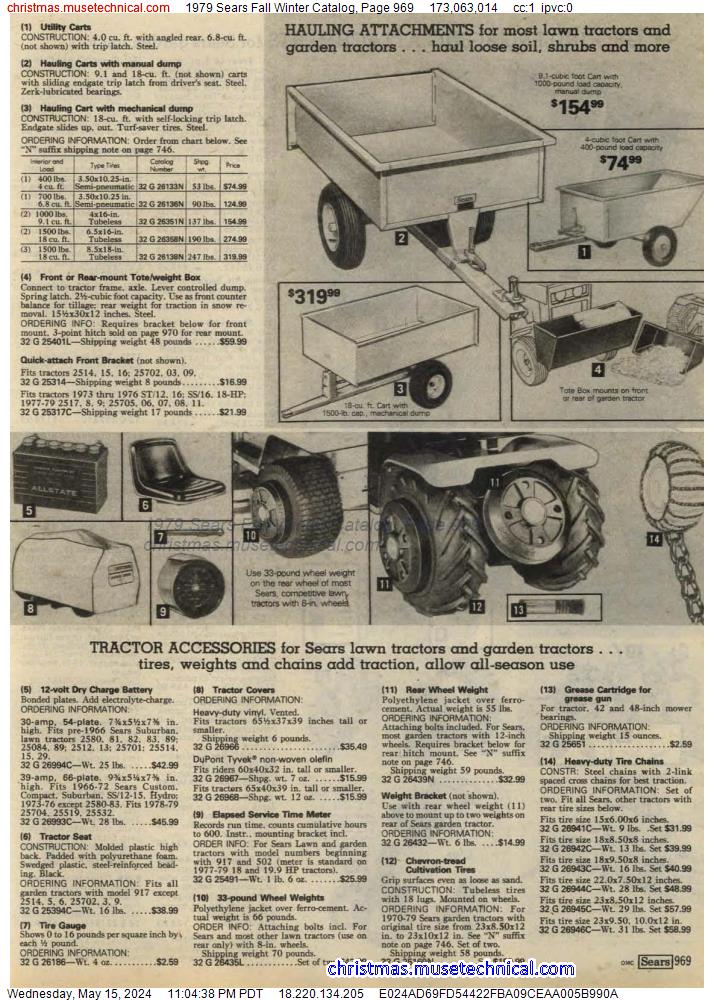 1979 Sears Fall Winter Catalog, Page 969