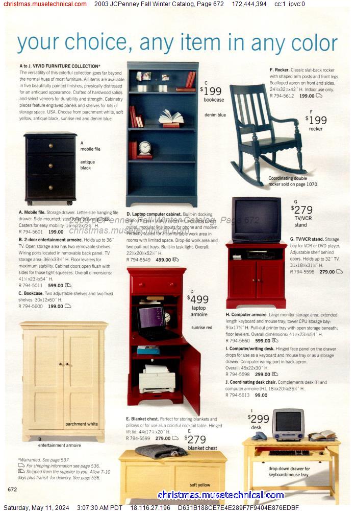 2003 JCPenney Fall Winter Catalog, Page 672