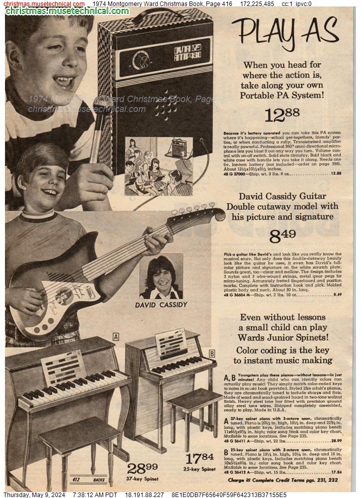 1974 Montgomery Ward Christmas Book, Page 416