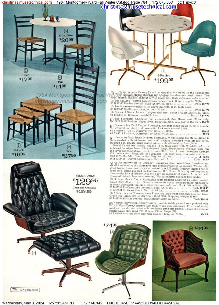 1964 Montgomery Ward Fall Winter Catalog, Page 784