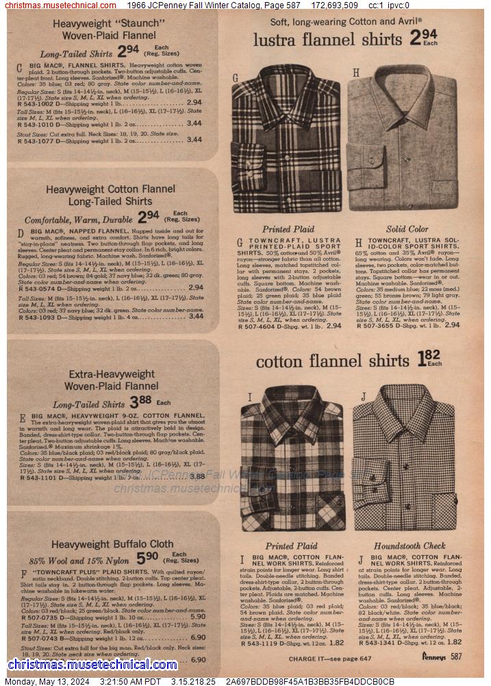 1966 JCPenney Fall Winter Catalog, Page 587
