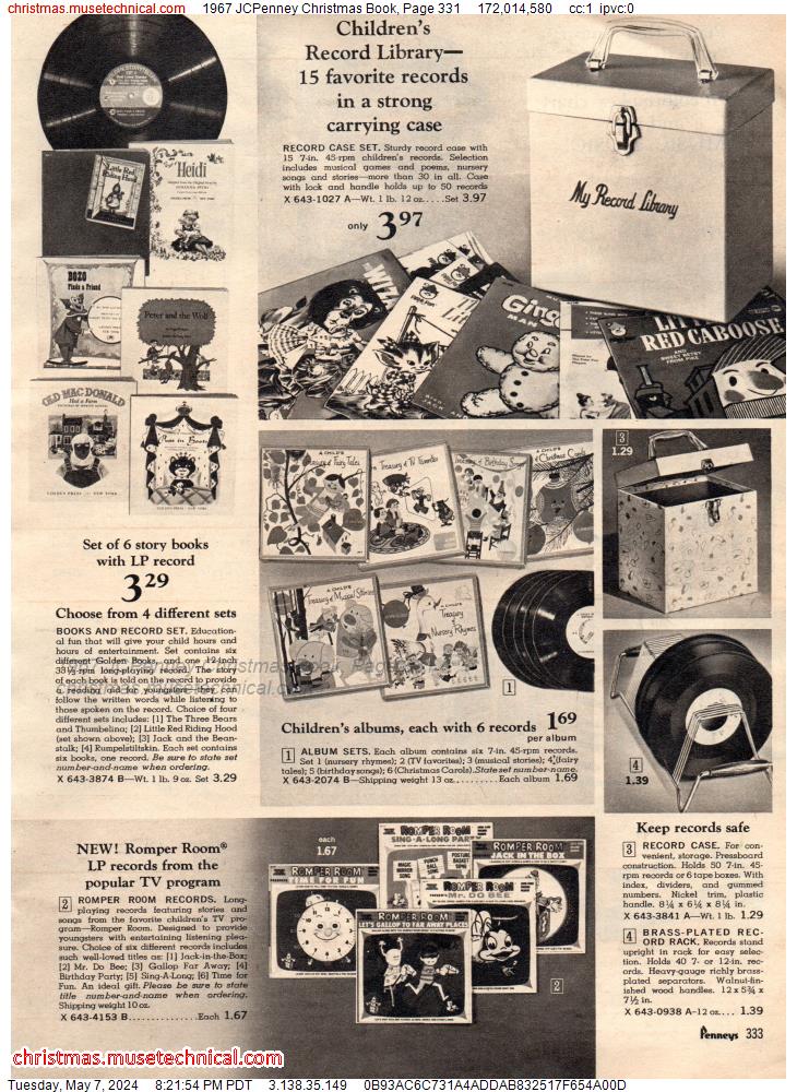 1967 JCPenney Christmas Book, Page 331