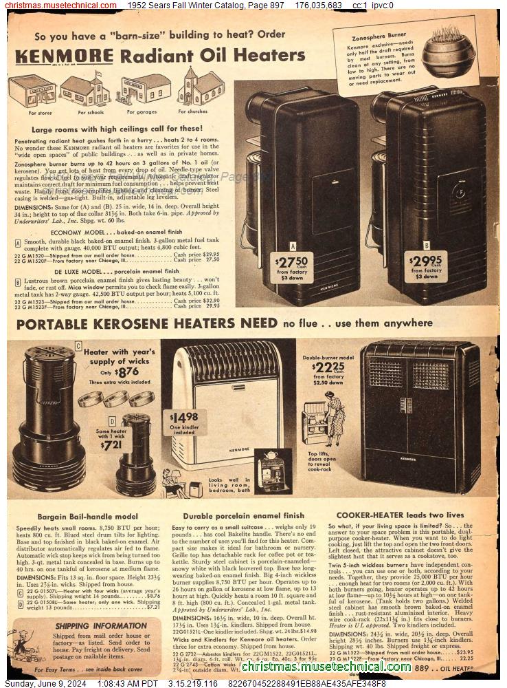 1952 Sears Fall Winter Catalog, Page 897