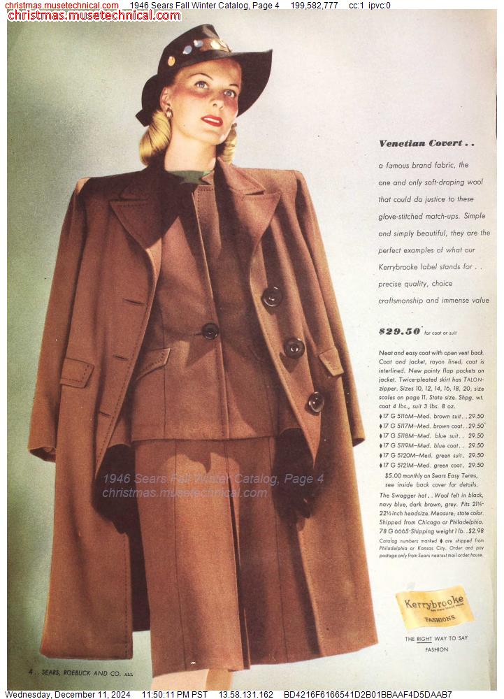 1946 Sears Fall Winter Catalog, Page 4