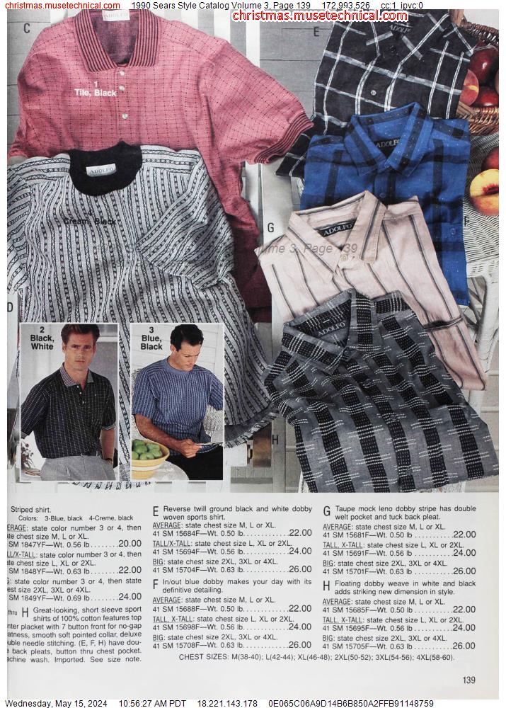 1990 Sears Style Catalog Volume 3, Page 139