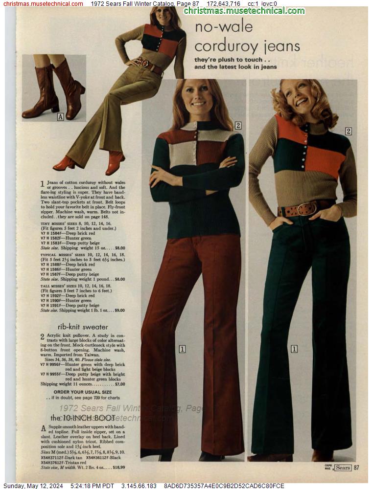 1972 Sears Fall Winter Catalog, Page 87