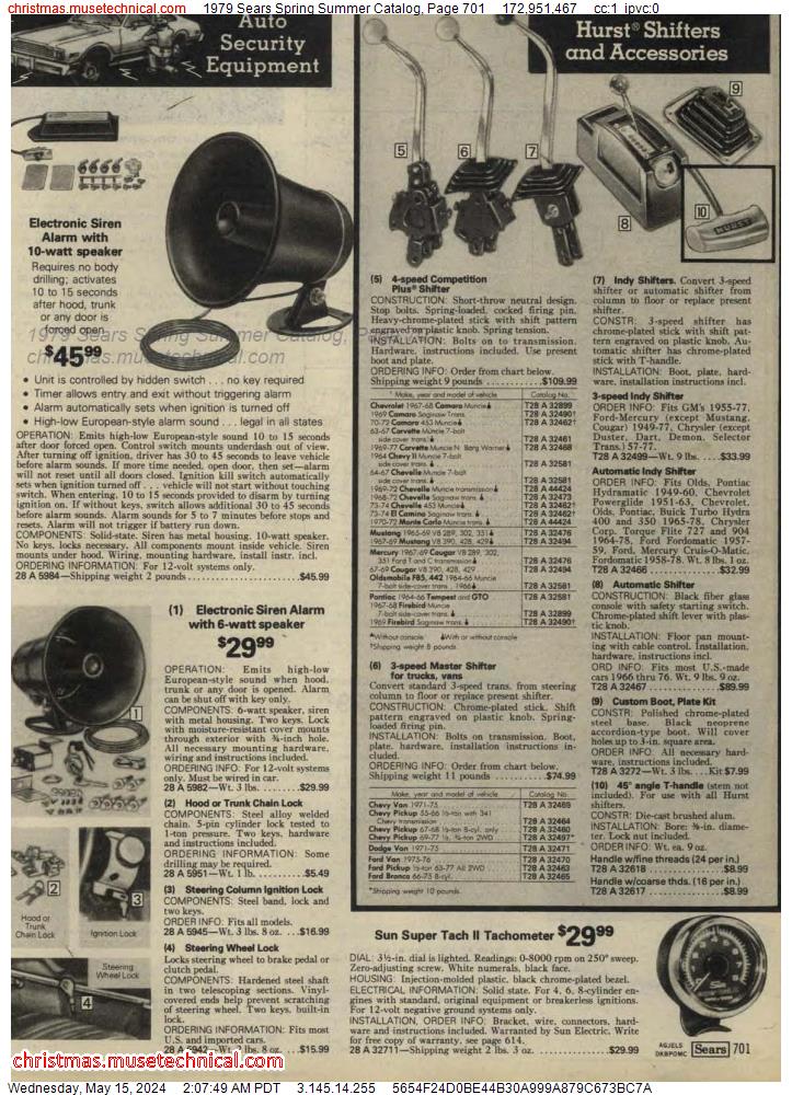 1979 Sears Spring Summer Catalog, Page 701