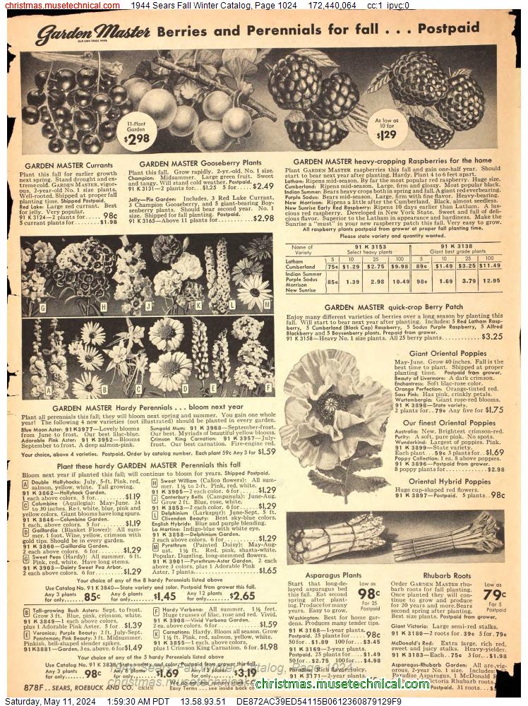 1944 Sears Fall Winter Catalog, Page 1024