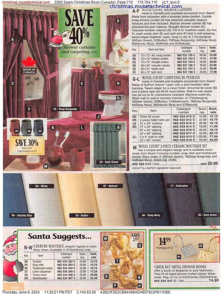 2000 Sears Christmas Book (Canada), Page 712