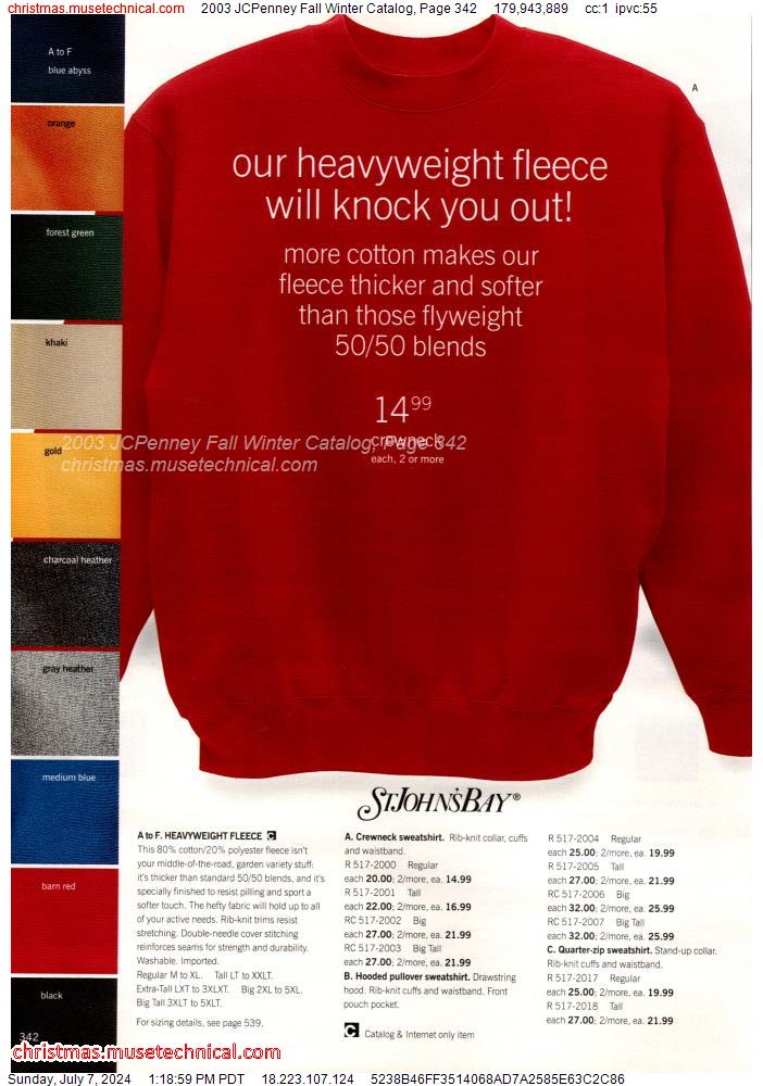 2003 JCPenney Fall Winter Catalog, Page 342