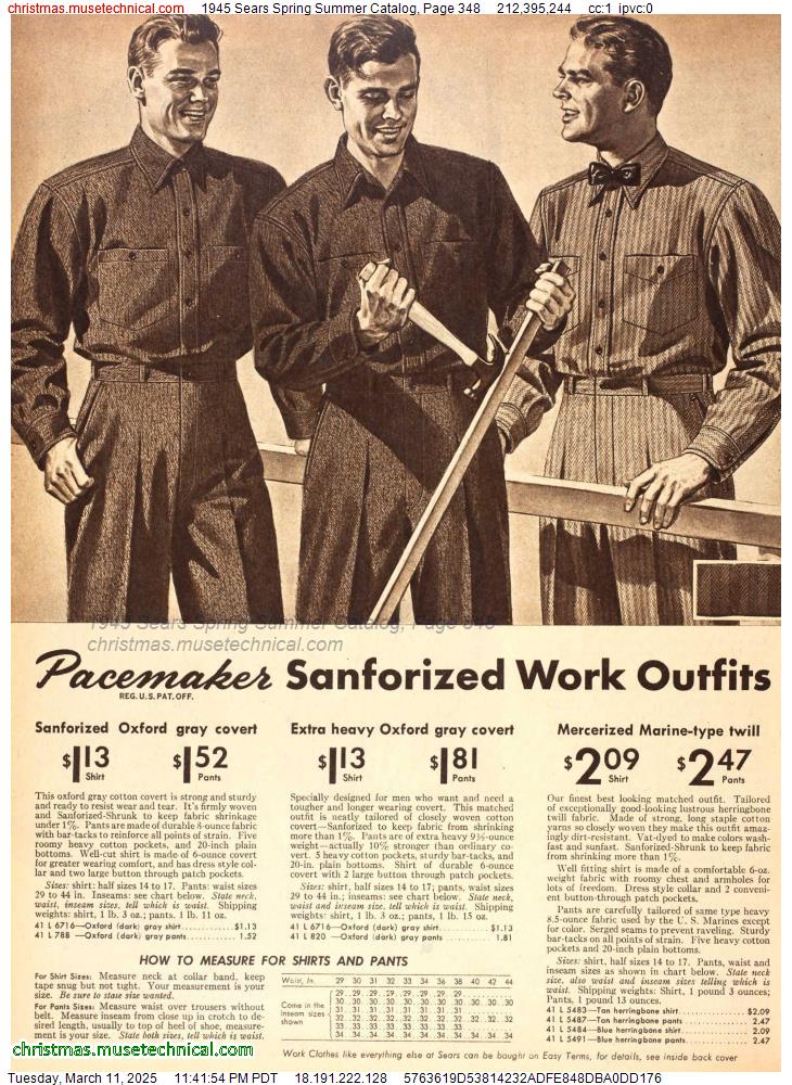 1945 Sears Spring Summer Catalog, Page 348