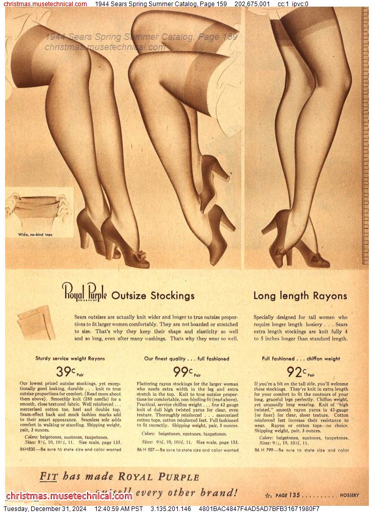 1944 Sears Spring Summer Catalog, Page 159