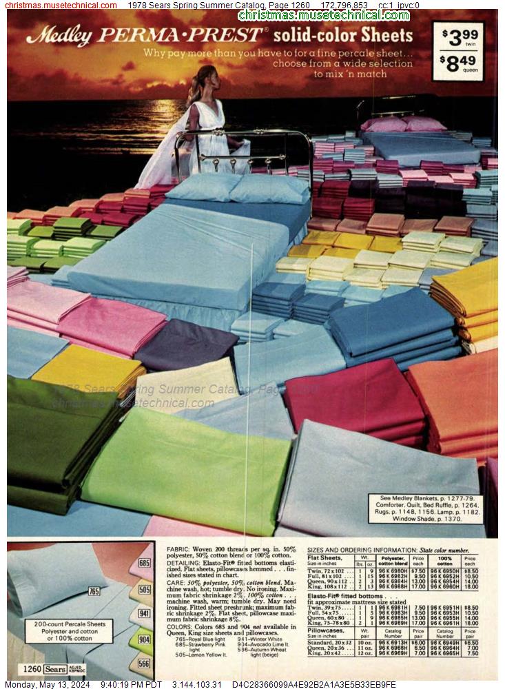 1978 Sears Spring Summer Catalog, Page 1260