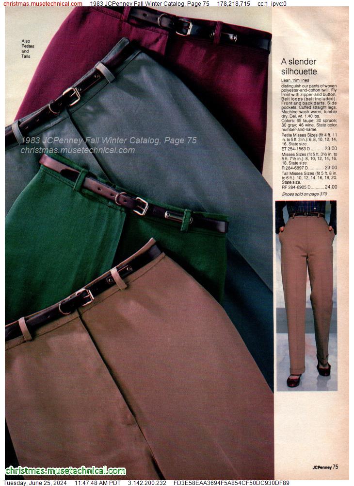 1983 JCPenney Fall Winter Catalog, Page 75