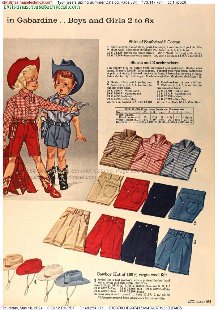 1964 Sears Spring Summer Catalog, Page 534