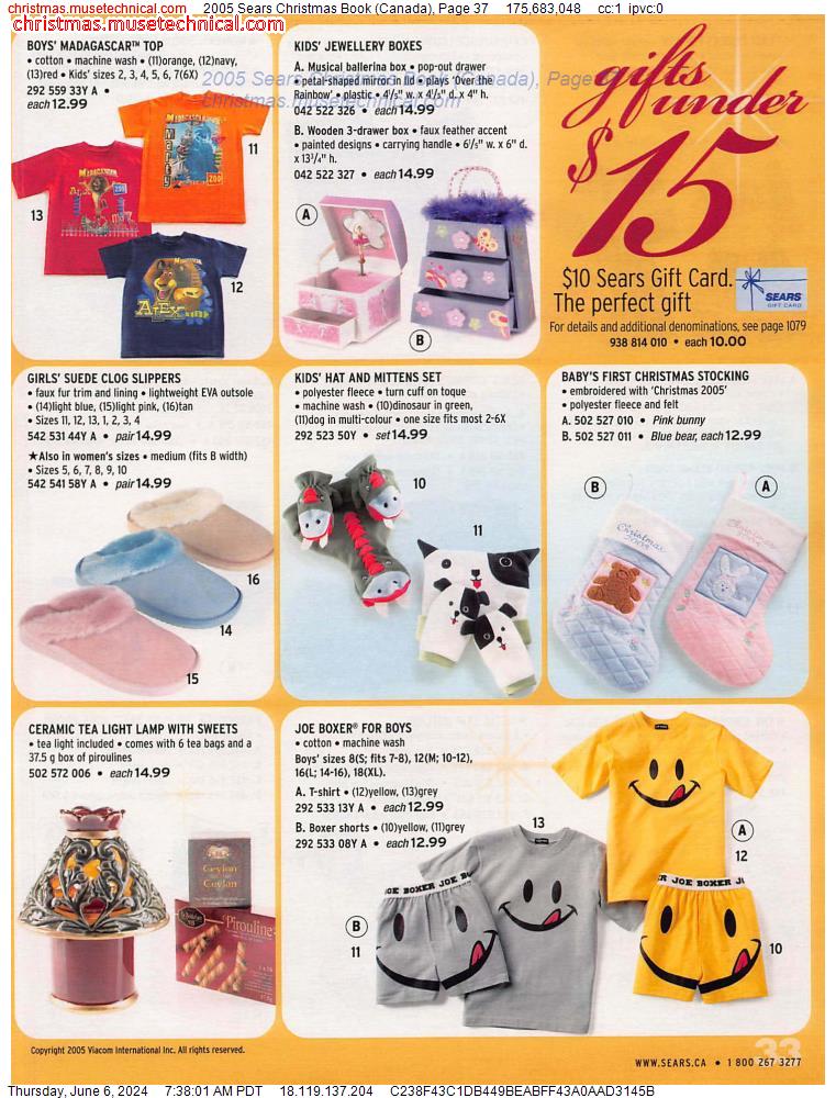 2005 Sears Christmas Book (Canada), Page 37