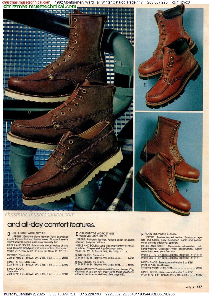 1982 Montgomery Ward Fall Winter Catalog, Page 447