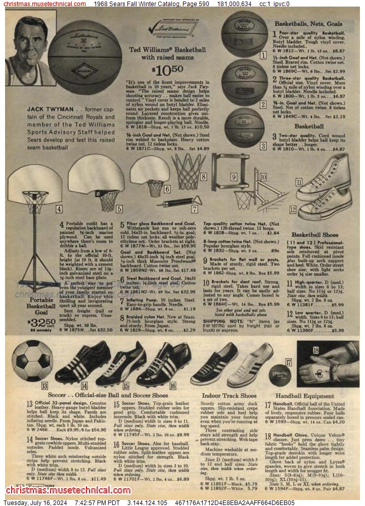 1968 Sears Fall Winter Catalog, Page 590